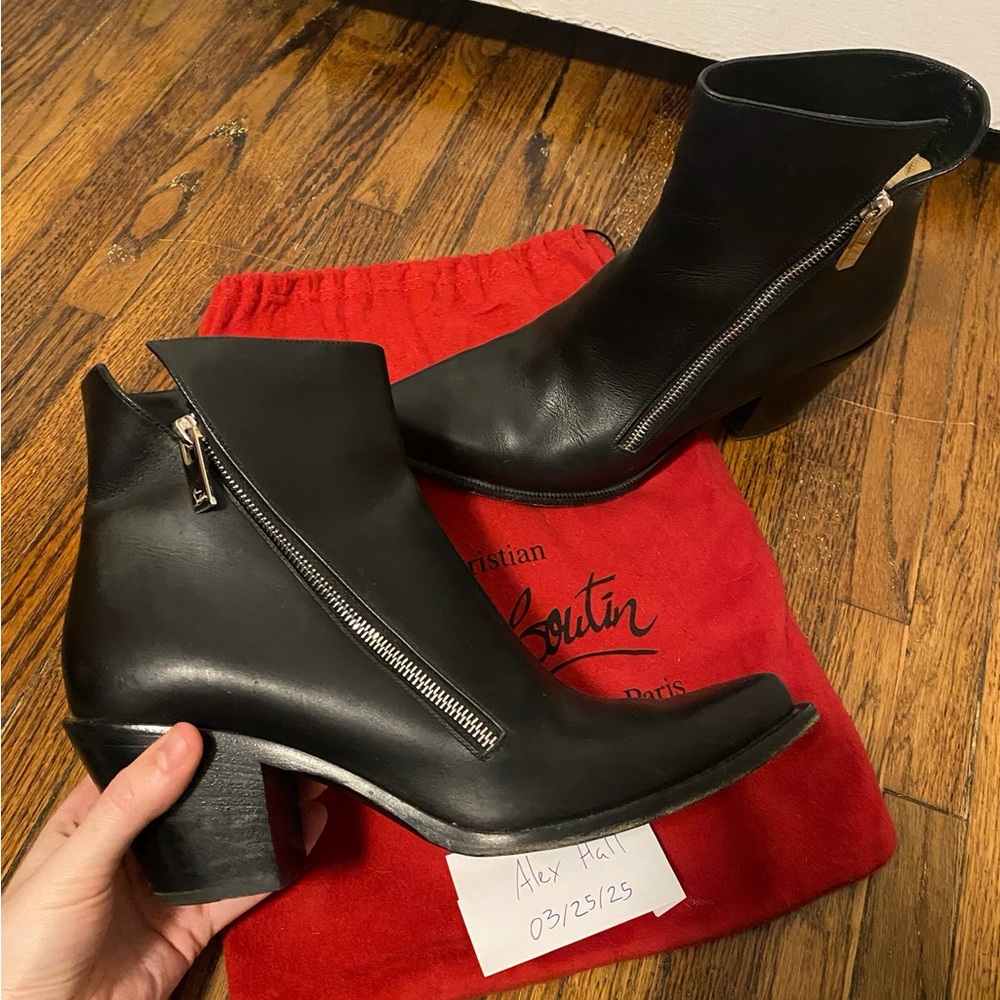 Christian Louboutin Black Heeled Boots